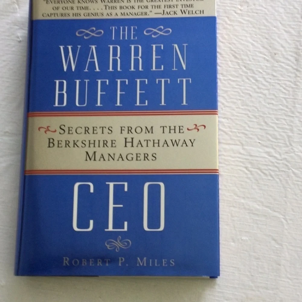 Blue Hardcover Book - The Warren Buffett CEO